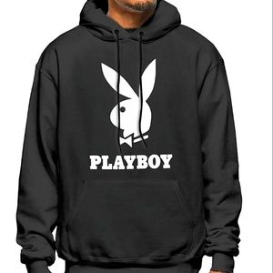 Unisex "PLAYBOY" Bunny w/ Logo XXL Black Hoodie